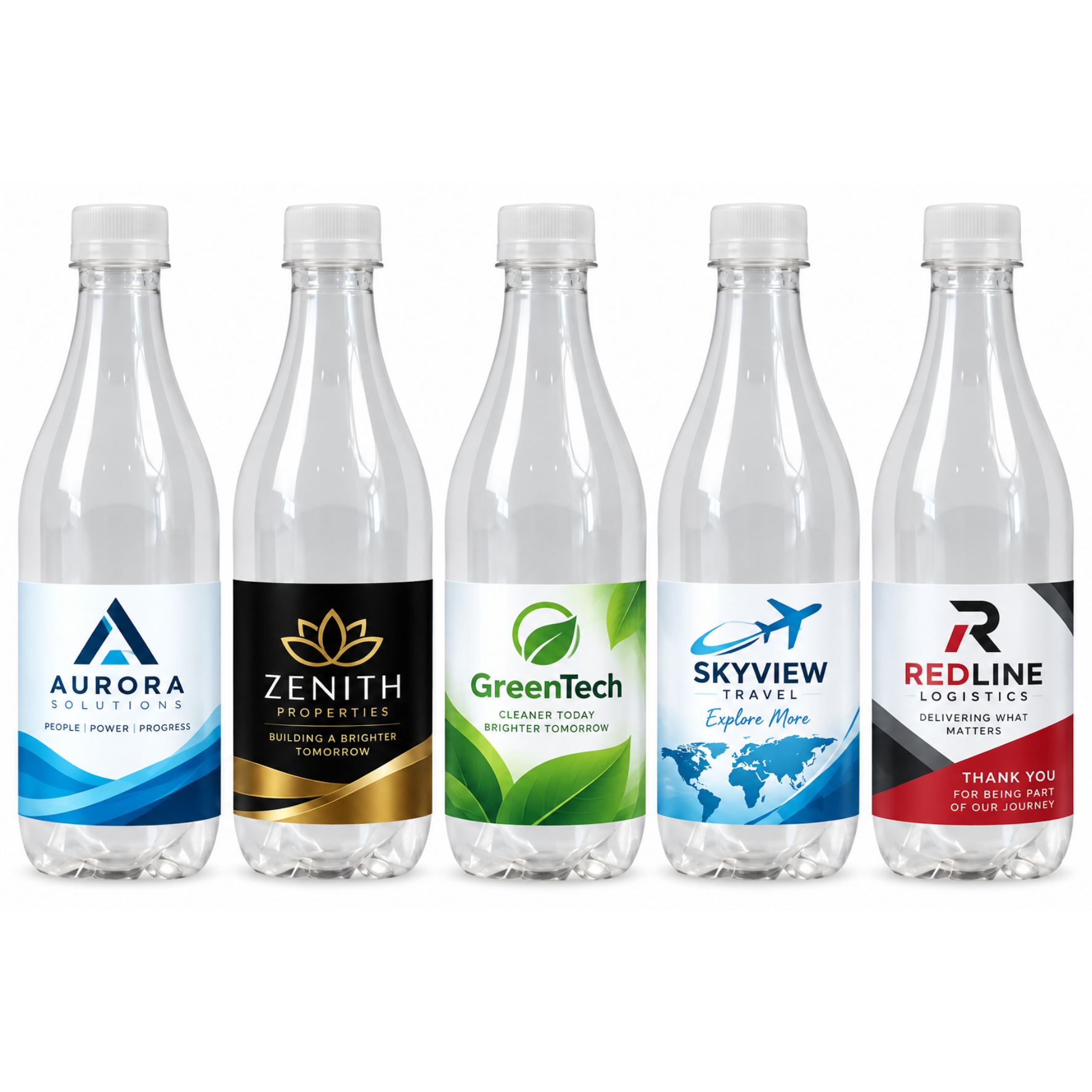Branded water bottle
